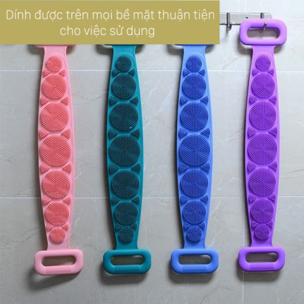 Dây chà lưng massage cơ thể khi tắm bằng silicon gai mềm