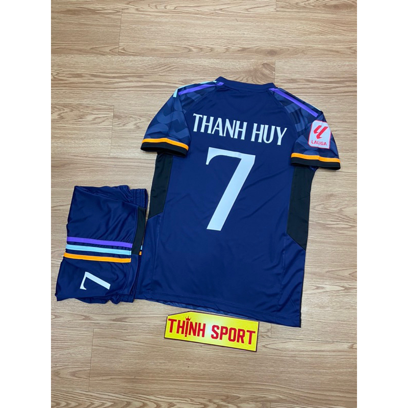 Bộ quần áo đá banh Real Madrid , Bộ quần áo bóng đá in tên và số theo yêu cầu
