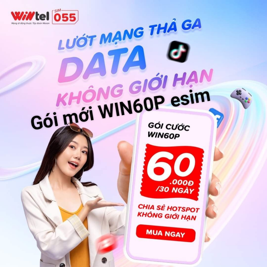 SIM TỶ DATA WIN60P