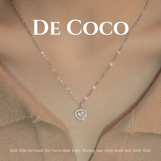 Dây chuyền nữ De Coco Libi trái tim rơi đính đá DECOCO ACCESSORIES