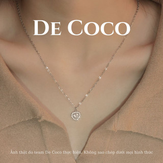 Dây chuyền nữ De Coco Libi trái tim rơi đính đá DECOCO ACCESSORIES