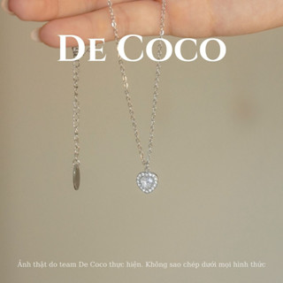  Dây chuyền nữ De Coco Libi trái tim rơi đính đá DECOCO ACCESSORIES 