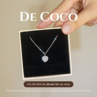 Dây chuyền nữ De Coco Libi trái tim rơi đính đá DECOCO ACCESSORIES