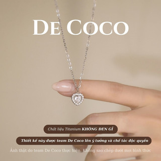 Dây chuyền nữ De Coco Libi trái tim rơi đính đá DECOCO ACCESSORIES