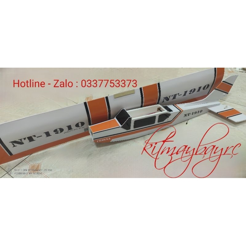 Bộ vỏ kit máy bay Cessna V1 sải 1mét20cm- 1 mét 60cm