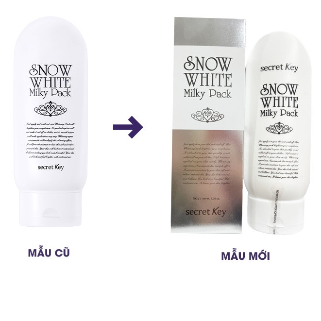 Kem Ủ Trắng Secret Key Snow White Milky Pack (200ml)