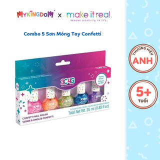 Đồ Chơi 3C4G Combo 5 Sơn Móng Tay Confetti 10012