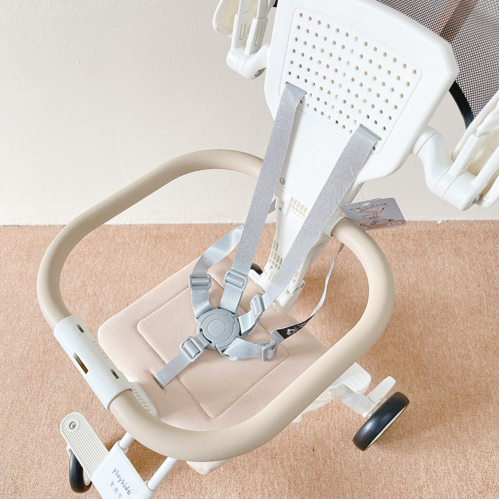 Xe đẩy gấp gọn 2 chiều cho bé Playkids Stroller X1, xe đẩy du lịch siêu nhẹ