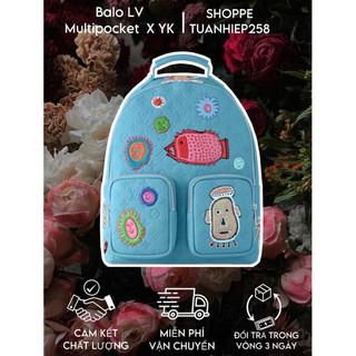 ⚡️ - balo lv hoạt hình - balo lv mutipocket x yk taurilon - bản cao cấp chuẩn hàng qccc loại 1