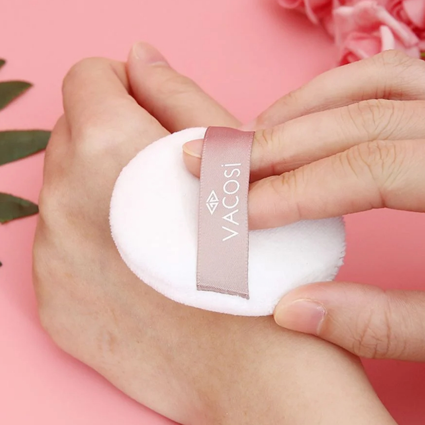 Bông Phấn Cotton Khô Tròn Vacosi BP19
