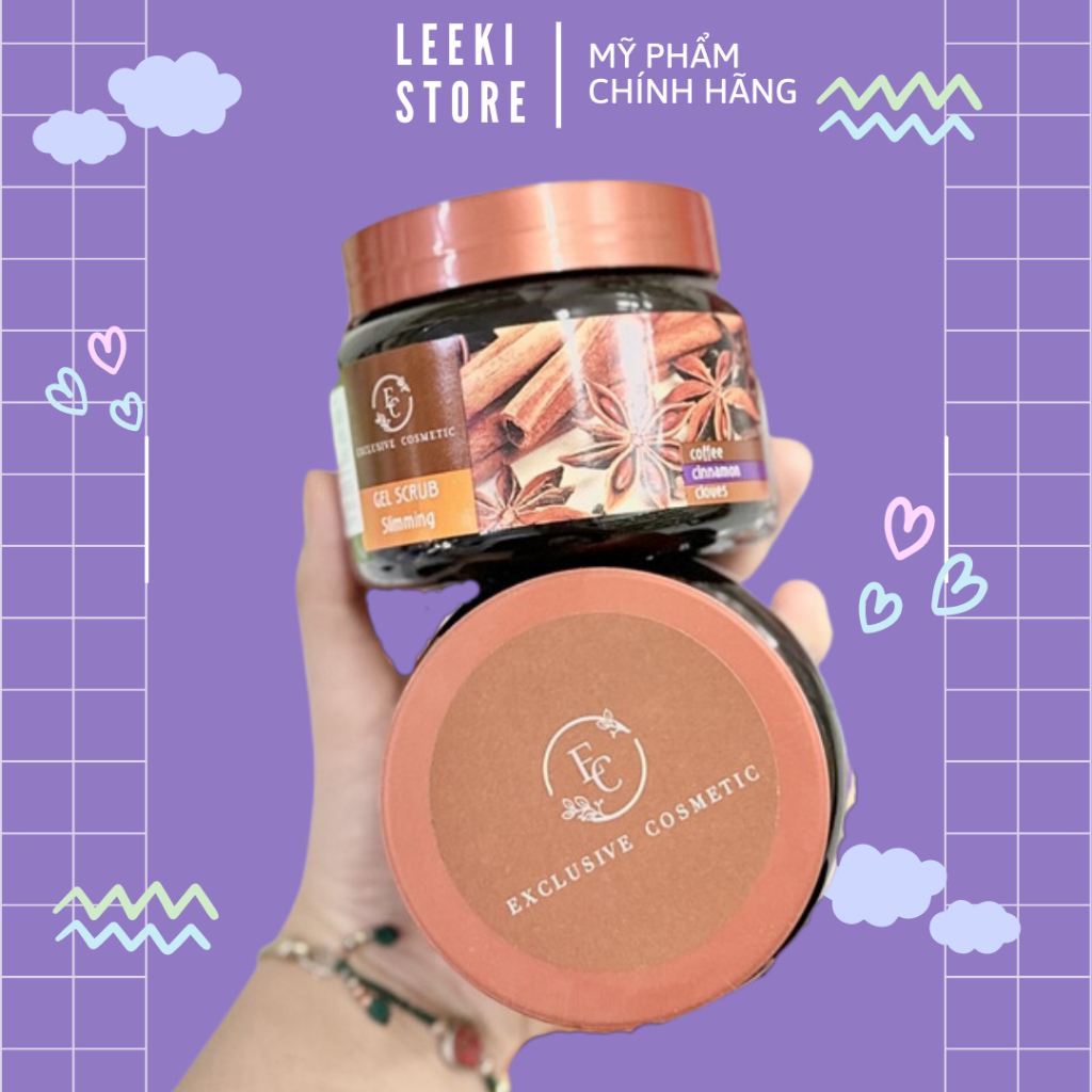Tẩy Tế Bào Chết Toàn Thân Exclusive Cosmetic Belarus Chiết Xuất Quế Hồi & Cafe 380ml