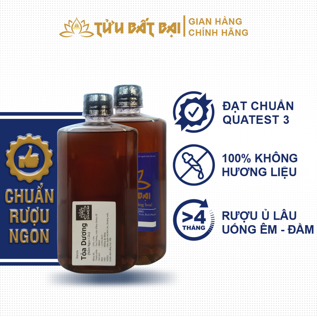 Rượu Tỏa Dương (Nấm Ngọc Cẩu) 500ml Loại Ngon Chuẩn Vị