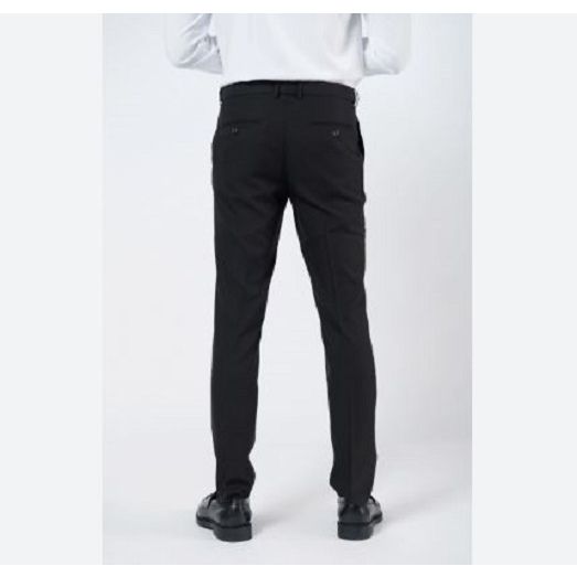 OWEN - Quần tây Nam Owen dáng Regular Fit màu Đen chất liệu Polyester/Bamboo - QR221236