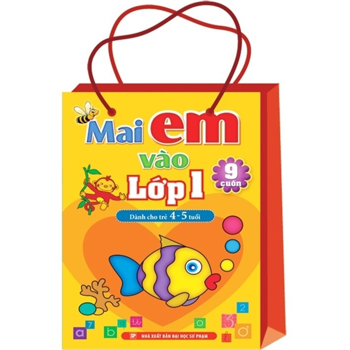 Sách: Combo Tập Tô Chữ Dành Cho Trẻ 4-5 Tuổi Mai Em Vào Lớp 1 (Túi 9 Cuốn)