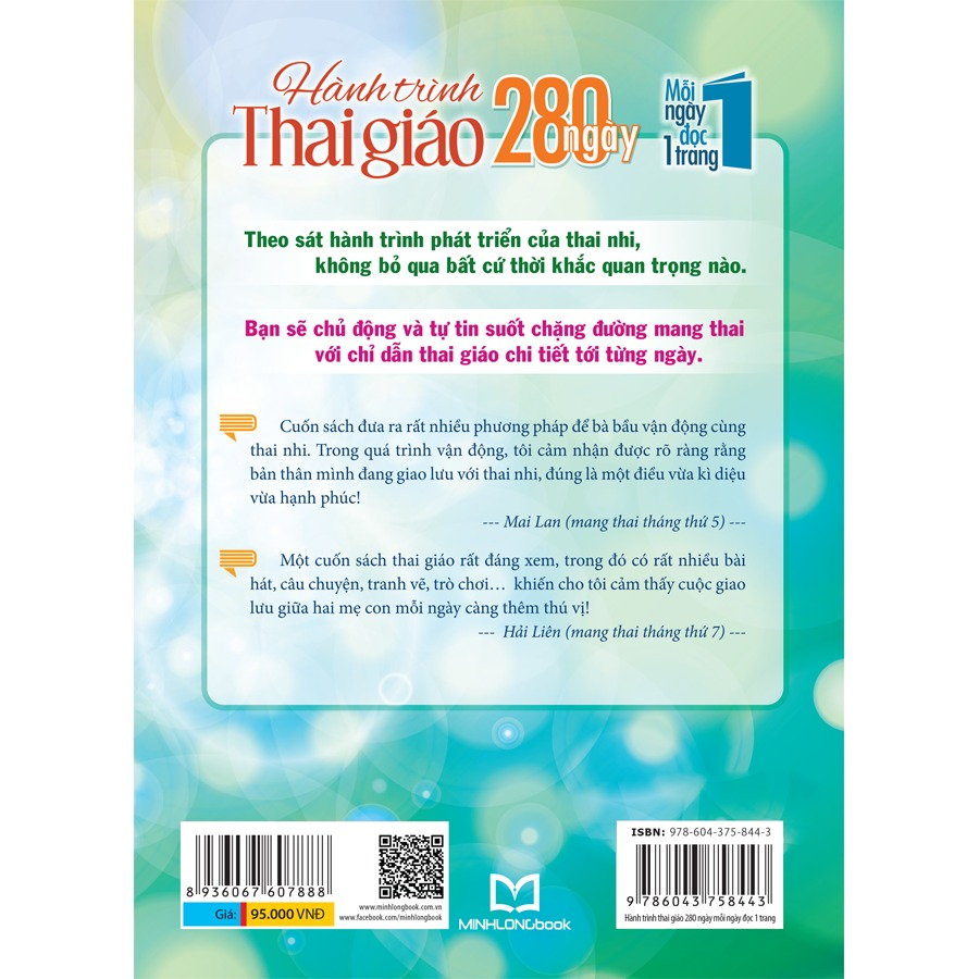 Sách: Hành Trình Thai Giáo, 280 Ngày, Mỗi Ngày Đọc Một Trang