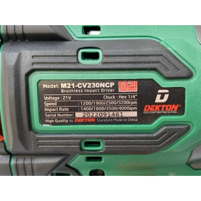 Thân Máy Bắn Vít Dekton 230Nm Dòng Compact M21-CV230NCP