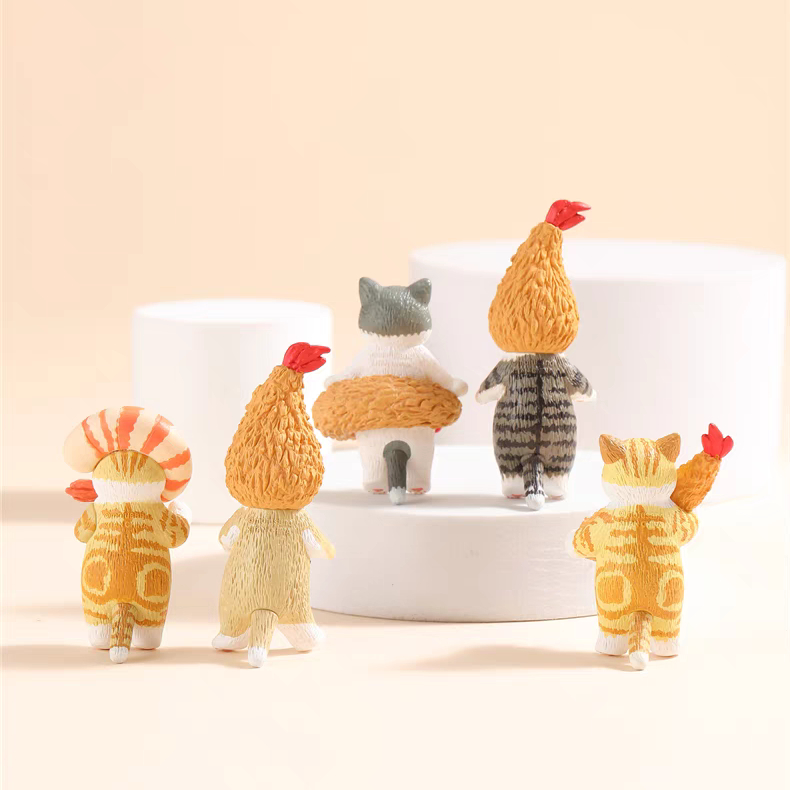 Blind Box Hộp Mù Random Ngẫu Nhiên Mô Hình Mini Mèo Tôm Chiên Mofu Sand