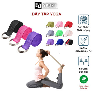 Dây Tập Yoga Cotton Cao Cấp Siêu Bền Hỗ Trợ Ép Uốn Dẻo Căng Cơ Chiều Dài 1m83 x 3,5cm - Eo.sportdz