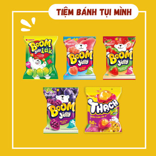 Kẹo Dẻo Boom Jelly gói 25g (Dâu, Nho, Đào), đồ ăn vặt