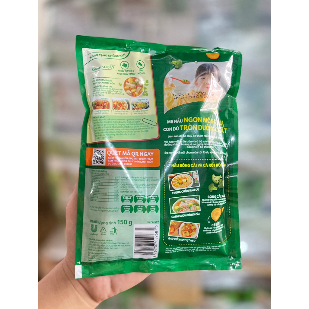 Hạt nêm Knorr Thịt thăn, xương ống và tuỷ 400g