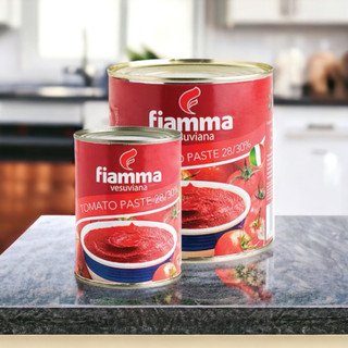 Cà chua xay nhuyễn 28/30% fiamma 400g, tomato paste 28/30%