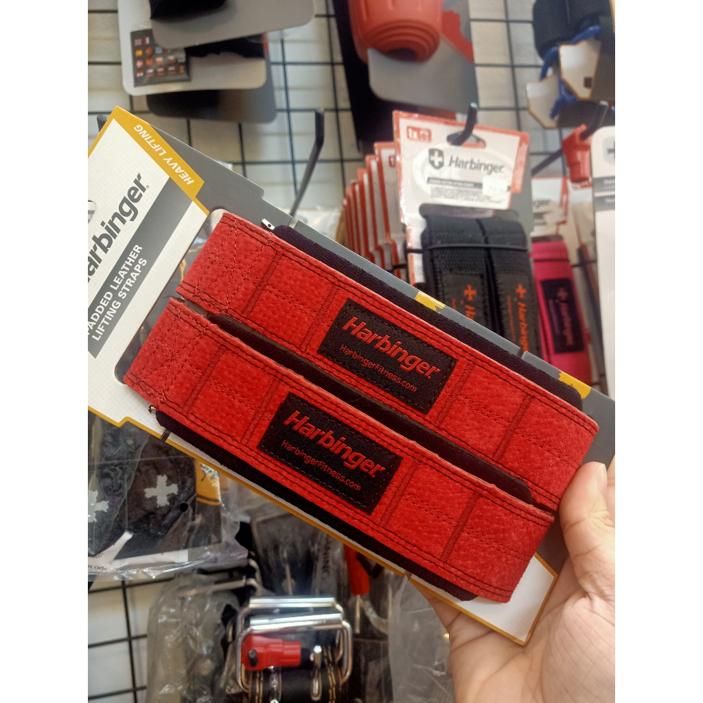 Dây Kéo Lưng Harbinger Padded Leather Lifting Straps