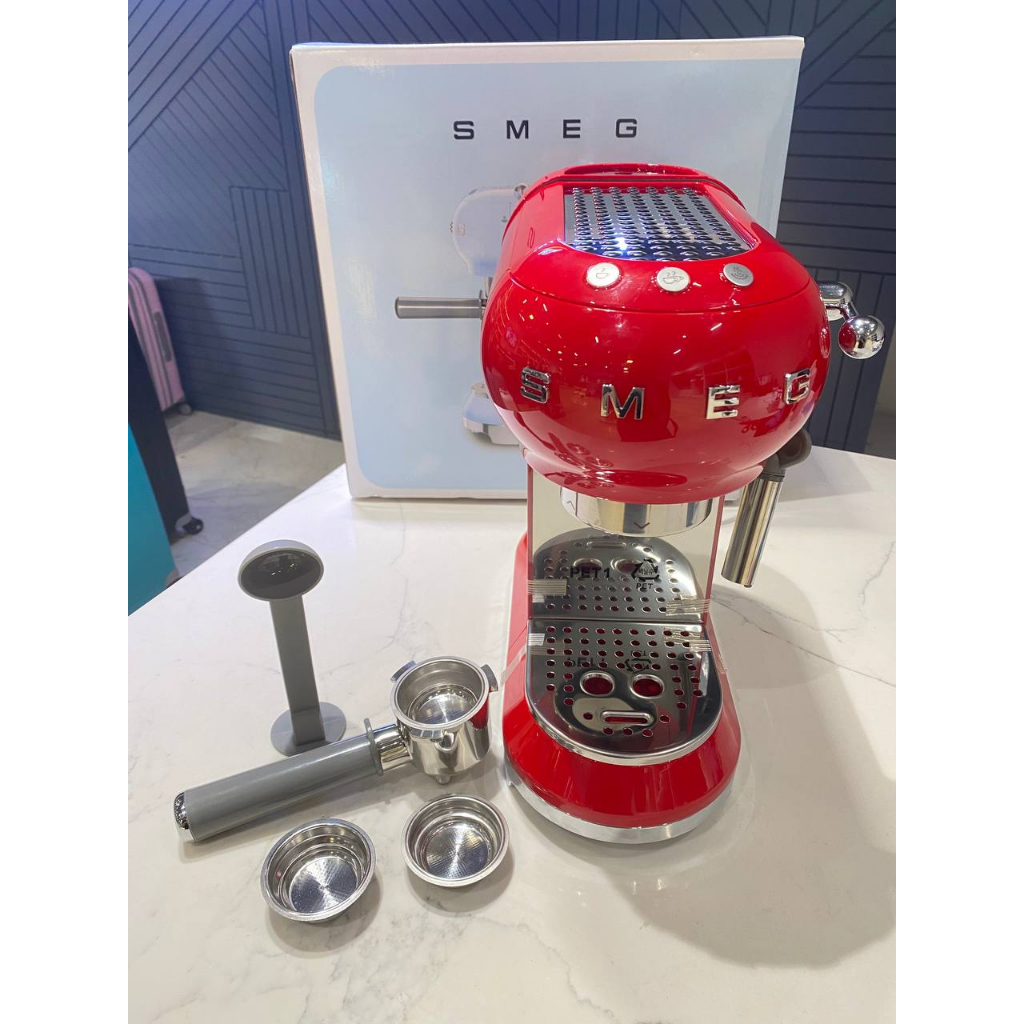 Máy Pha Cà Phê SMEG ECF01 Nội Địa Đức Phong Cách Vintage Cổ Điển, Sử Dụng Tại Gia Đình Hoặc Văn Phòng GermanySnT