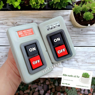 Công Tắc Khởi Động ON OFF 20/30A 3 Pha Tiến Thành - dùng cho máy khâu, vắt sổ công nghiệp, máy rửa xe