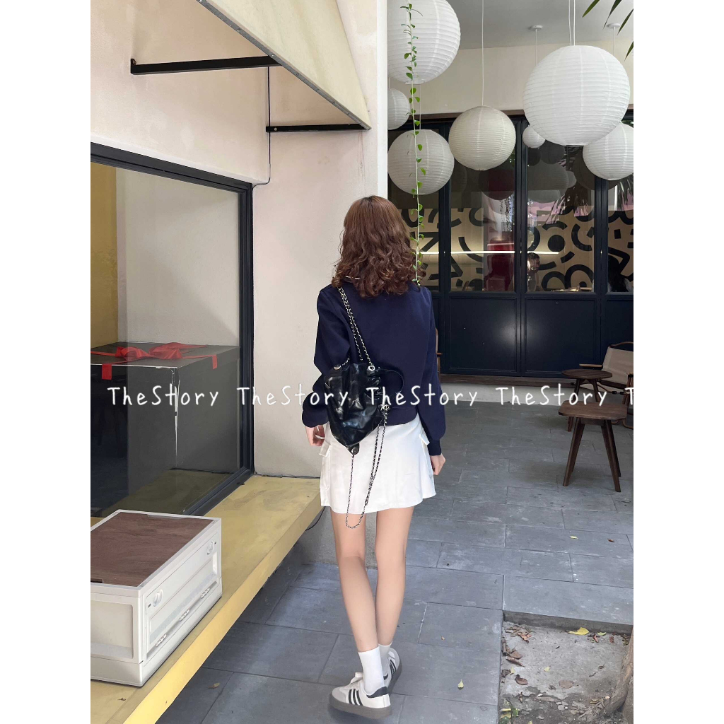 Áo polo sweater zip có hình gấu  A3198