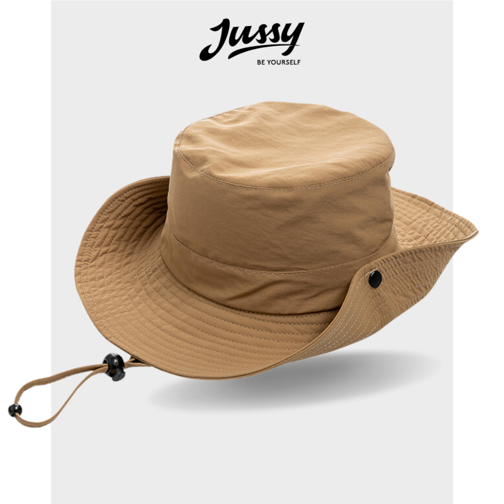 Mũ Bucket Dã Ngoại Camping JB04 Jussy Official Nón Tai Bèo Chất Vải Dù Không Thấm Nước