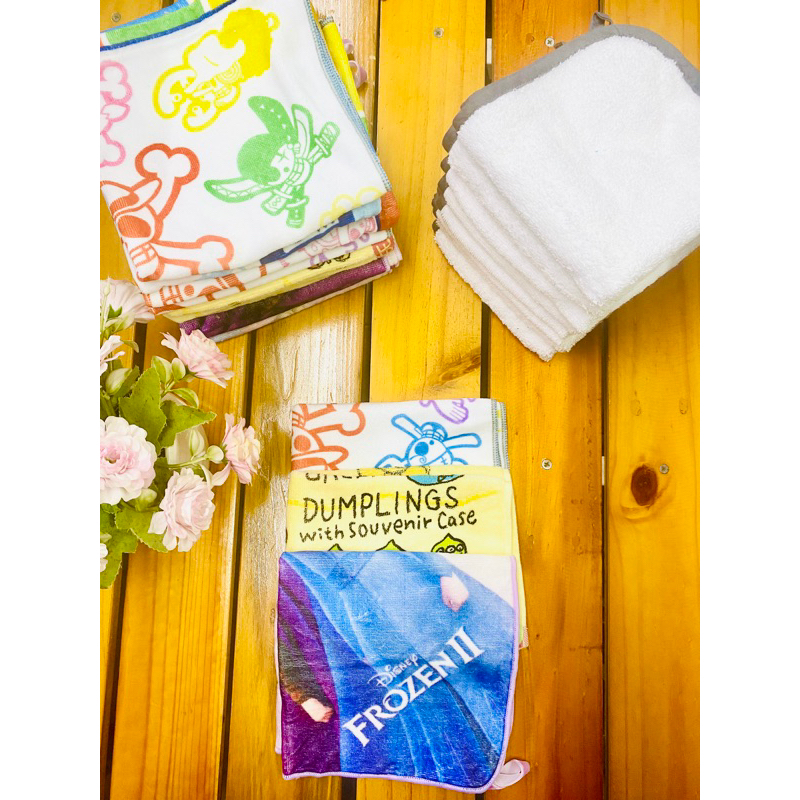 Khăn mặt cho bé - Hàng xuất dư Nhật kt 34x34 mềm, dày dặn