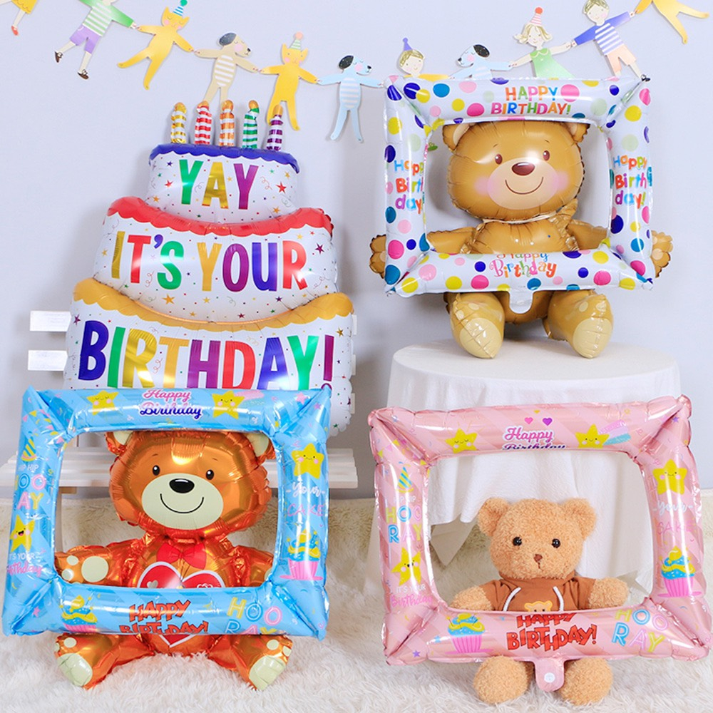 Bóng Khung Hình Chụp Ảnh Check In - Bóng hình khung ảnh chụp ảnh dành cho chủ tiệc - Trang trí tiệc 