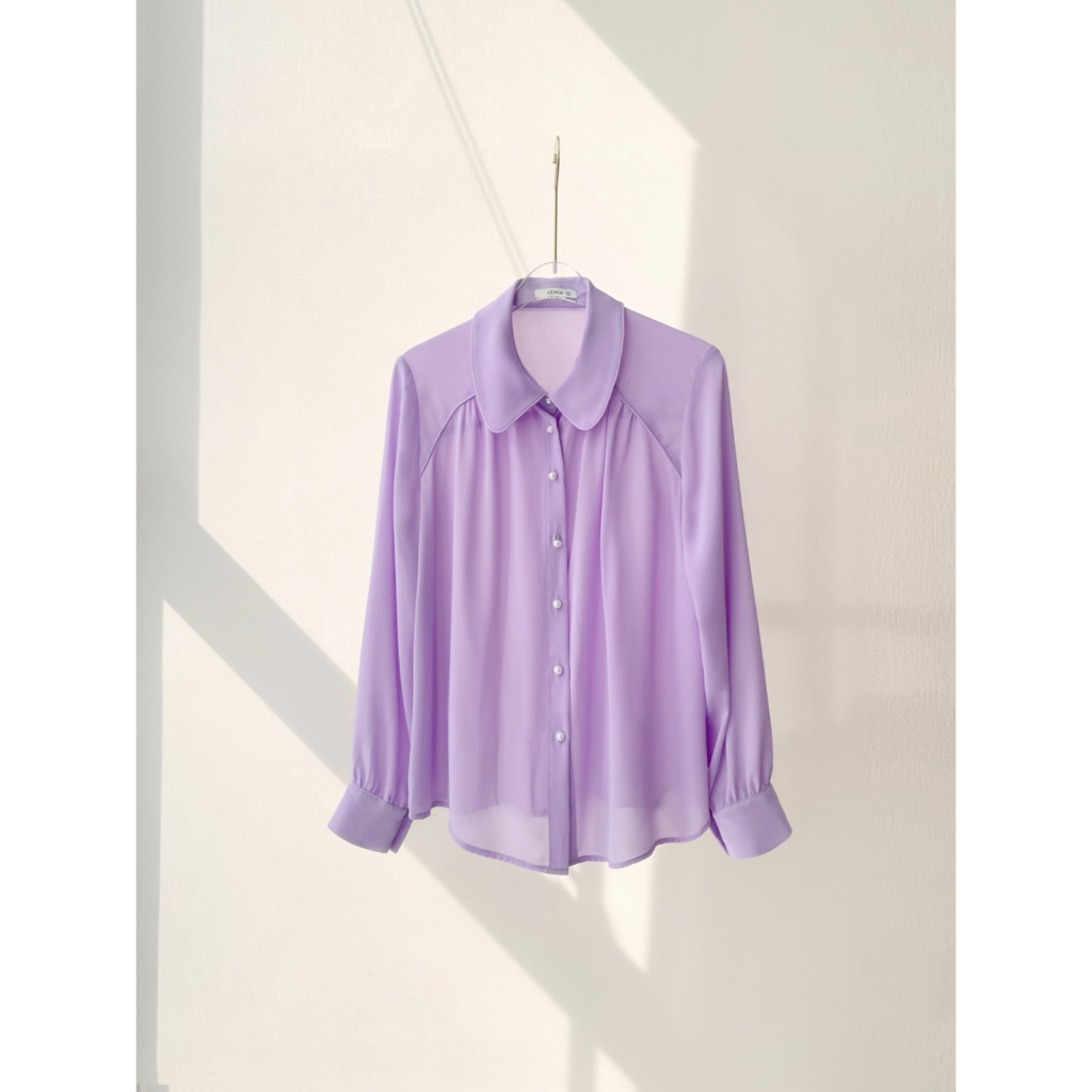 Áo Sơ Mi Nữ Cổ Sen Dài Tay Thời Trang Công Sở Thanh Lịch By LEMIA Design - 22A265