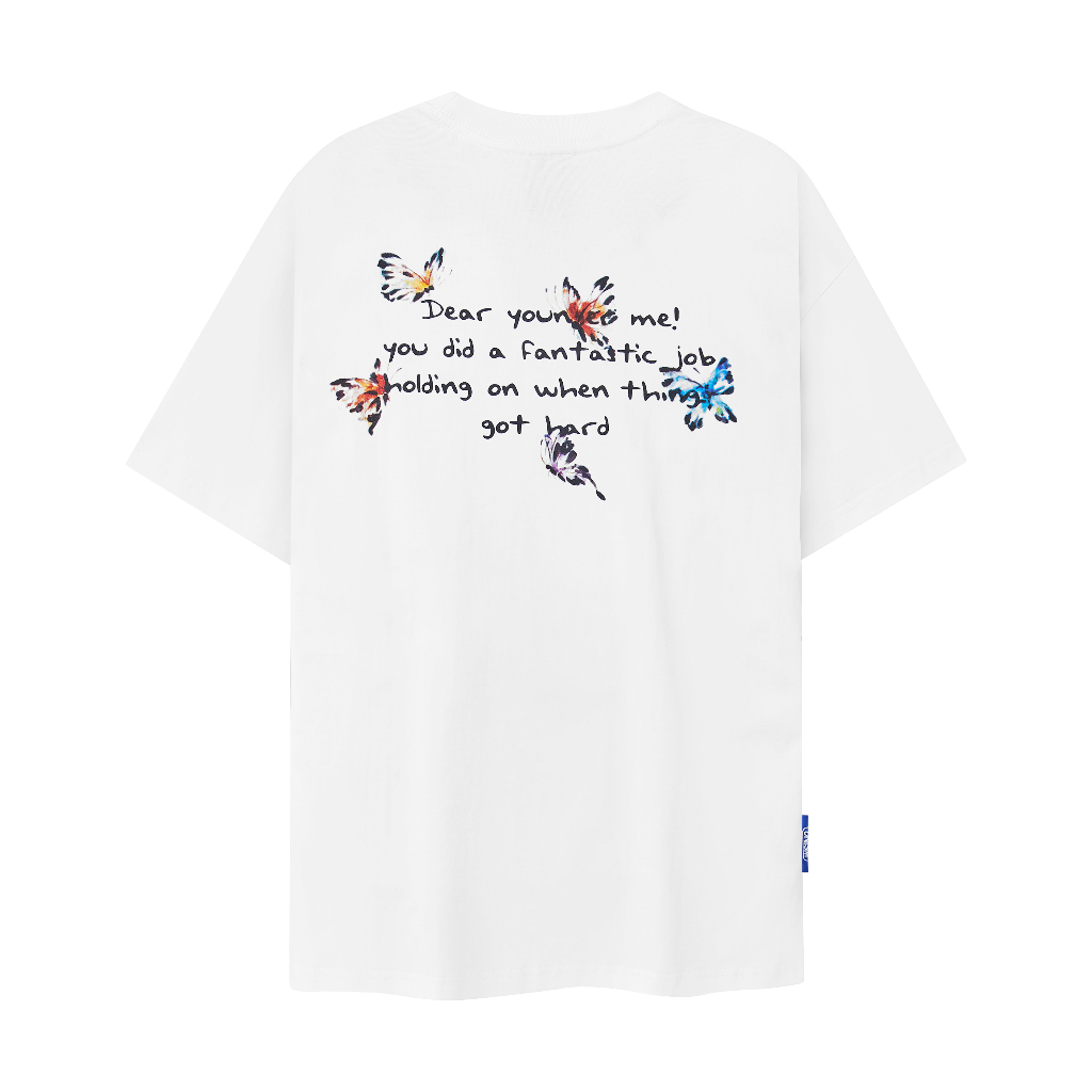 Áo thun unisex Onism Younger Me màu trắng - Basic tee ONISM