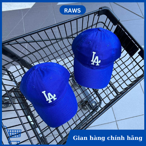 [RAWS] Mũ MLB logo LA lớn xanh dương xuất Hàn chính hãng