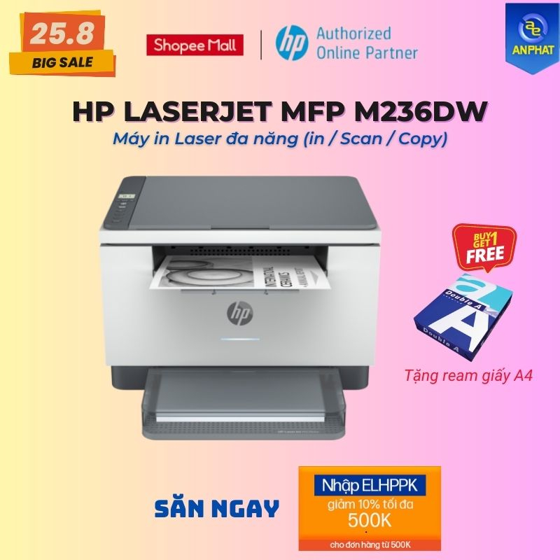 Máy in đa chức năng HP LaserJet M236dw - ( 9YF95A ) - Chính hãng