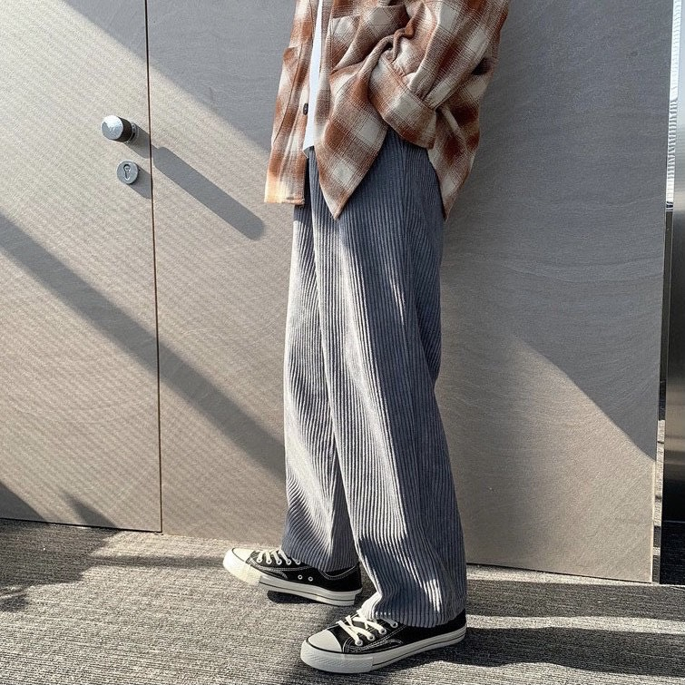 Quần Baggy Ống Rộng Suông Free Size chất Nhung Tăm Nam Nữ Unisex Thời Trang chính hãng Sogeum