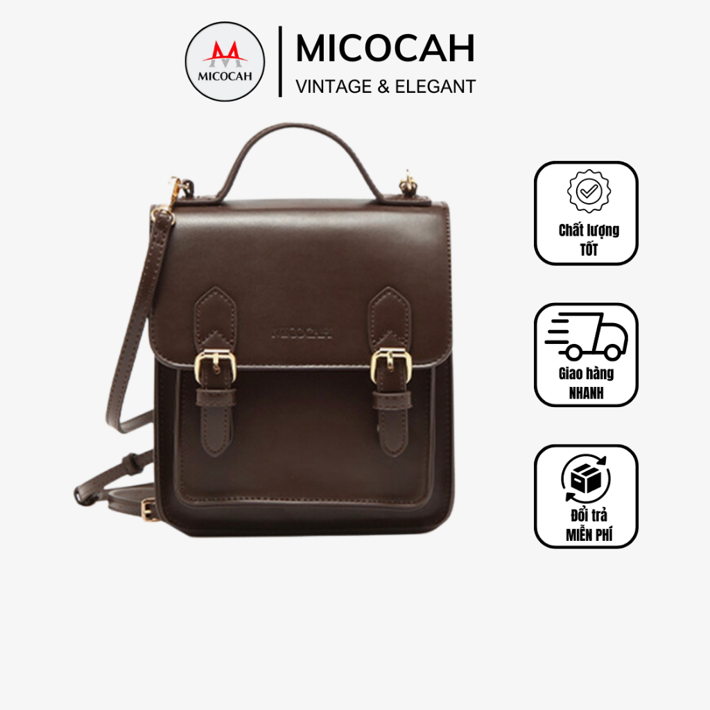 Balo Nữ Mini MICOCAH Dáng Công Sở Đi Học Đi Chơi Phong Cách Ulzzang Chất Da MC55 - Micocah Mall