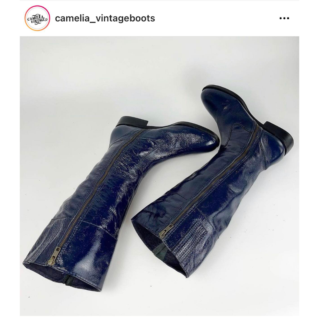 Boot da nữ cao cổ, hàng thrift _made in Brazil ,màu xanh lạ.