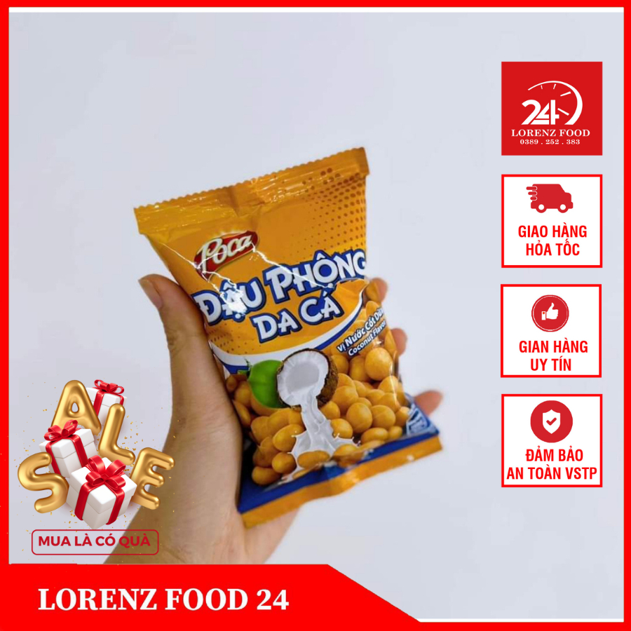 Đậu phộng da cá Poca vị nước cốt dừa 28g