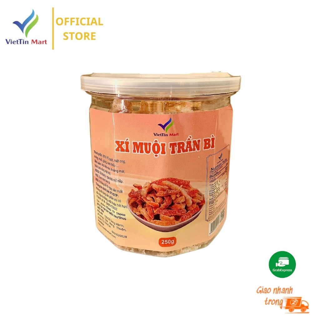 Xí Muội Trần Bì Sấy Thơm Ngon Viettin Mart ( 250gr)