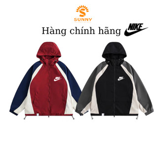 Áo khoác gió đôi nam nữ nike chất dù 2 lớp dày dặn form unisex phong cách cá tính năng động
