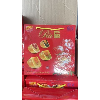 Bánh pía Tân Huê viên loại đặc biệt 6 sao hộp quà sang trọng Đặc sản Sóc Trăng