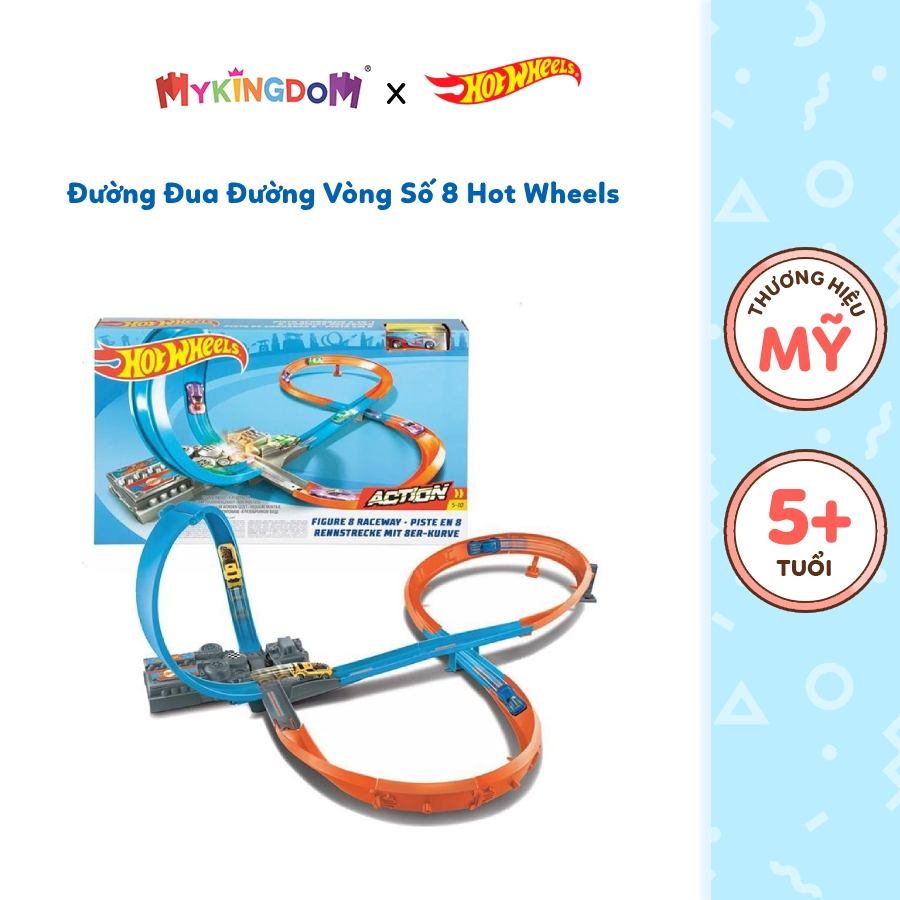 Đồ Chơi HOT WHEELS Đường Đua Đường Vòng Số 8 Hot Wheels GGF92