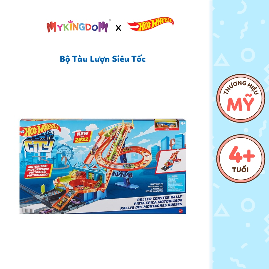 Đồ Chơi HOT WHEELS Bộ Tàu Lượn Siêu Tốc HDP04