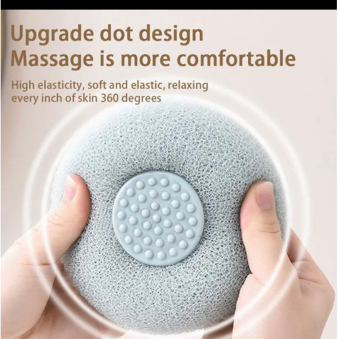 Bông Tắm Xơ Lưới MATXA, Siêu Tạo Bọt Tẩy Tế Bào Chết Có Kẹp Ngón Tay Tiện Lợi|HD96286