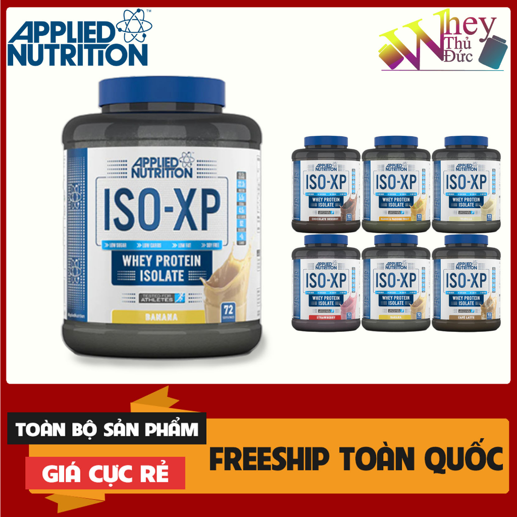 Sữa tăng cơ Whey Protein Iso Xp VỊ DÂU Applied Nutrition 72 Serving