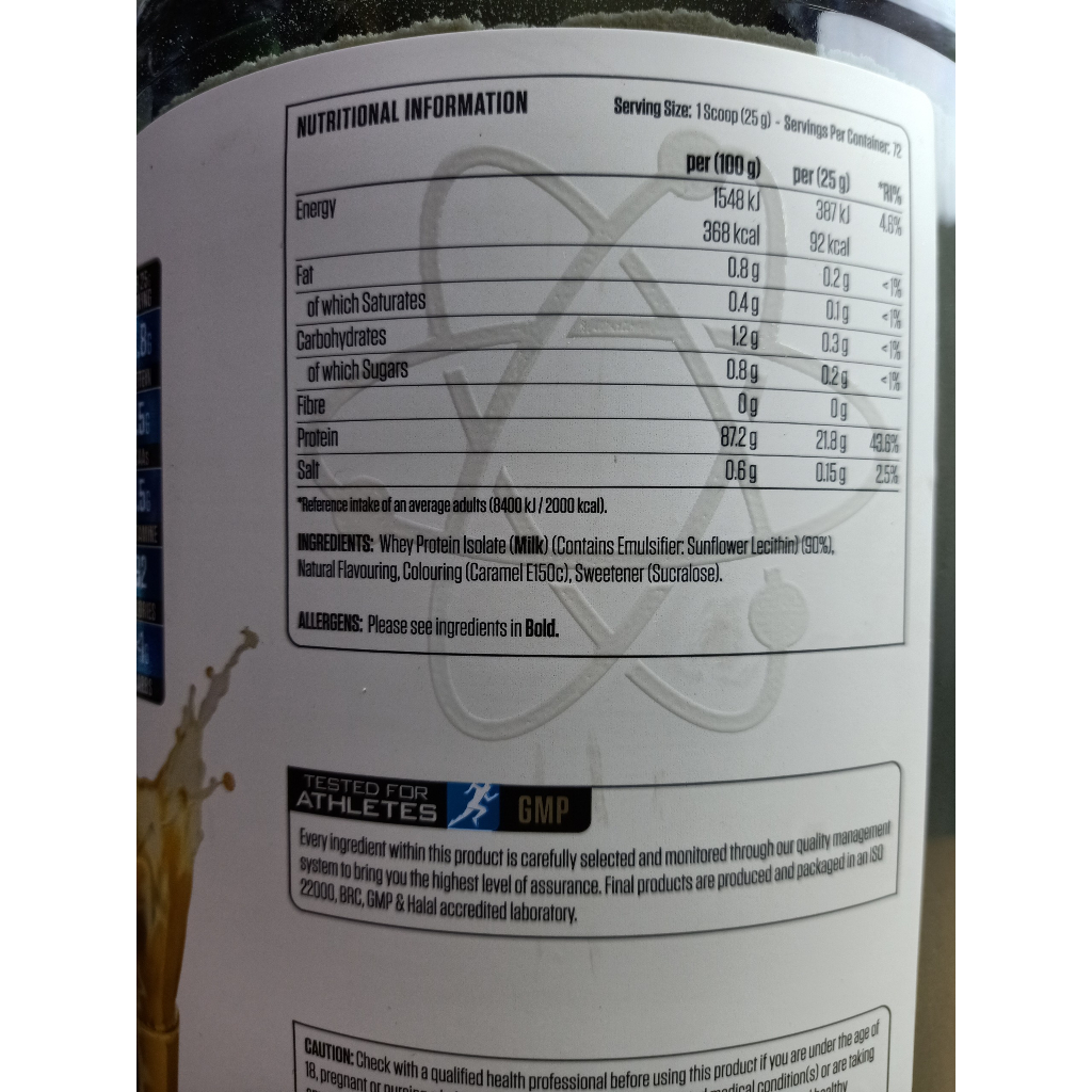 Sữa tăng cơ Whey Protein Iso Xp VỊ DÂU Applied Nutrition 72 Serving