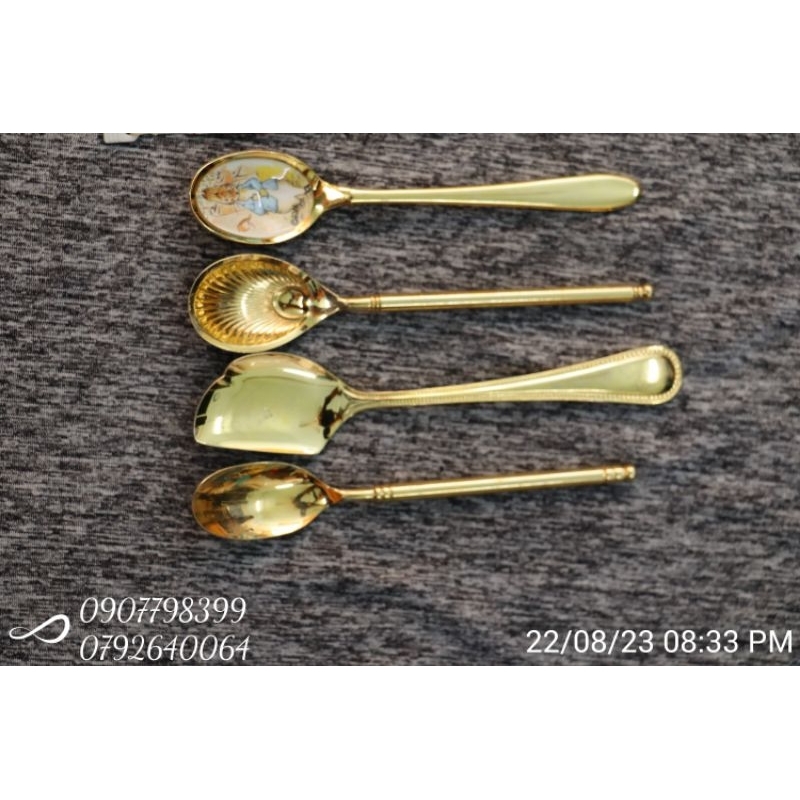 Muỗng inox mạ vàng nội địa Nhật