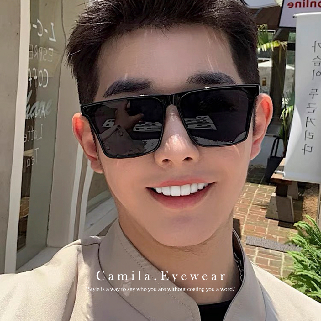 Kính mát nam nữ CAMILA mắt vuông thời trang unisex cao cấp C08078